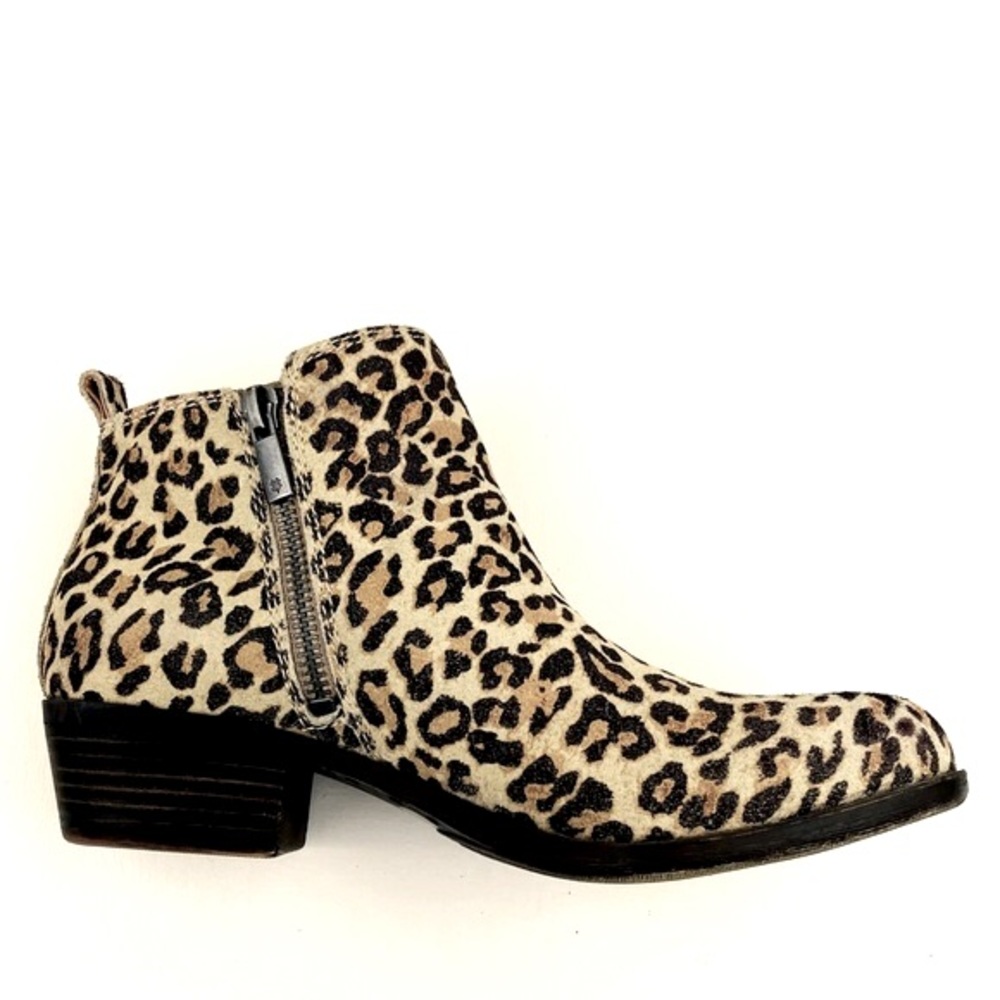Lucky Brand | Basel Ankle Boot | Leopard Print | Block Heel | Women’s Size 6.5 - Picture 2 of 8